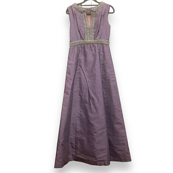Vintage 60’s Lavender Lilac Maxi Dress - Picture 1 of 6